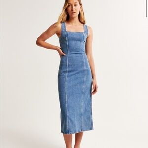 Abercrombie midi denim dress
